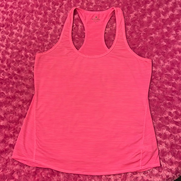 Barbie Pink Athleta Tank - Ribbed Racer Back Like New 💖 - Picture 1 of 10